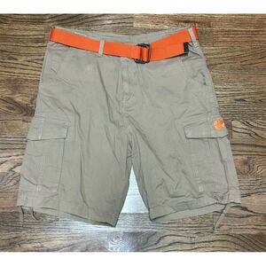 Vintage J. America Y2K Clemson Tigers Belted Embroidered Cargo Shorts Mens Sz 36